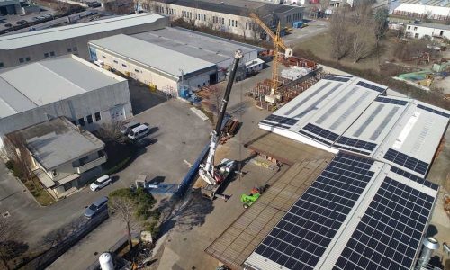 vista aerea dell'azienda Consorzio Blue Line Group a Monfalcone