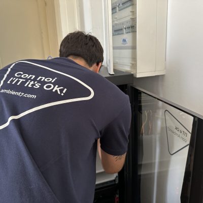 infrastruttura IT per studi legali_nuovo armadio di rete nuova sede Studio Legale Mosetti Compagnone